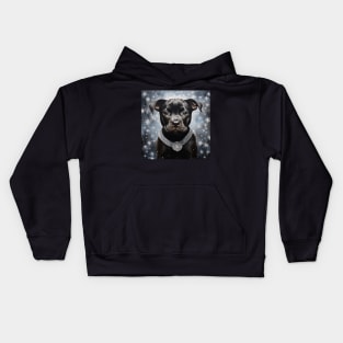 Black Pit Bull Kids Hoodie